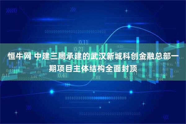 恒牛网 中建三局承建的武汉新城科创金融总部一期项目主体结构全面封顶