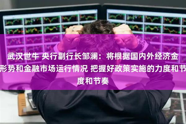 武汉世牛 央行副行长邹澜：将根据国内外经济金融形势和金融市场运行情况 把握好政策实施的力度和节奏