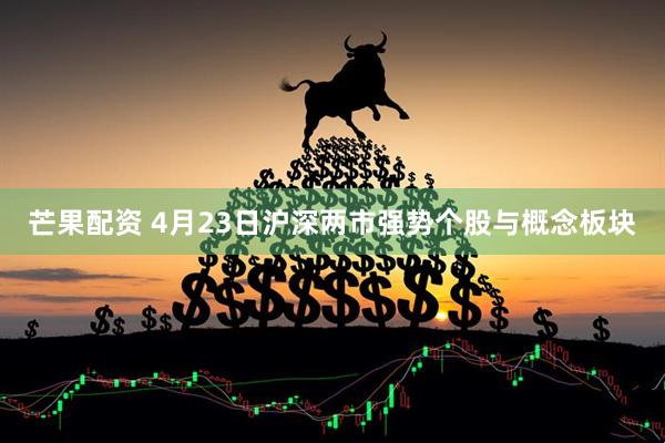 芒果配资 4月23日沪深两市强势个股与概念板块